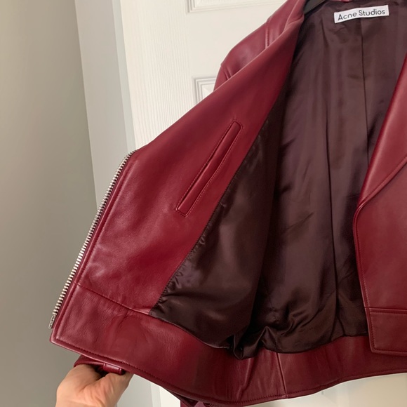Acne Studios Leather Biker Jacket - Picture 5 of 15